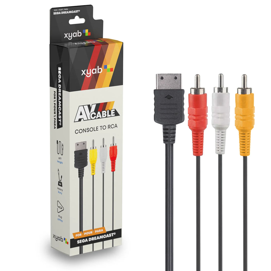 Sega Dreamcast Replacement AV Composite Video Cable