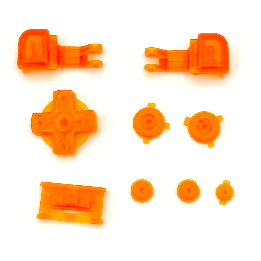 Game Boy Advance SP Buttons - Transparent Neon Orange