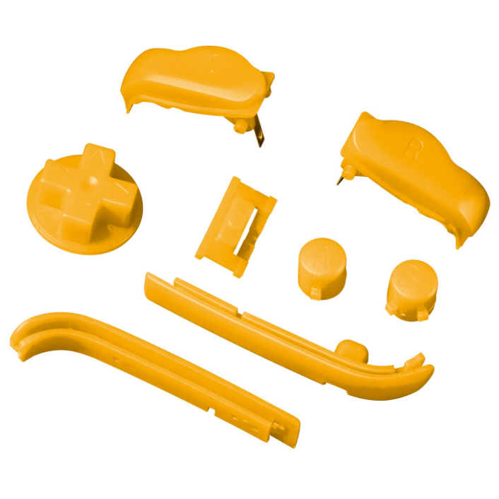 Gameboy Advance Buttons - Prestige - Golden Yellow