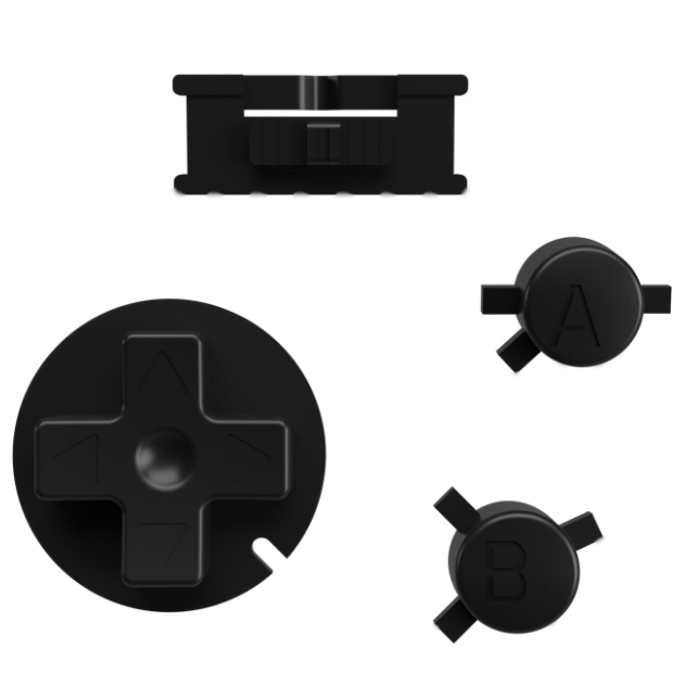 Game Boy Color Buttons - Prestige - Black