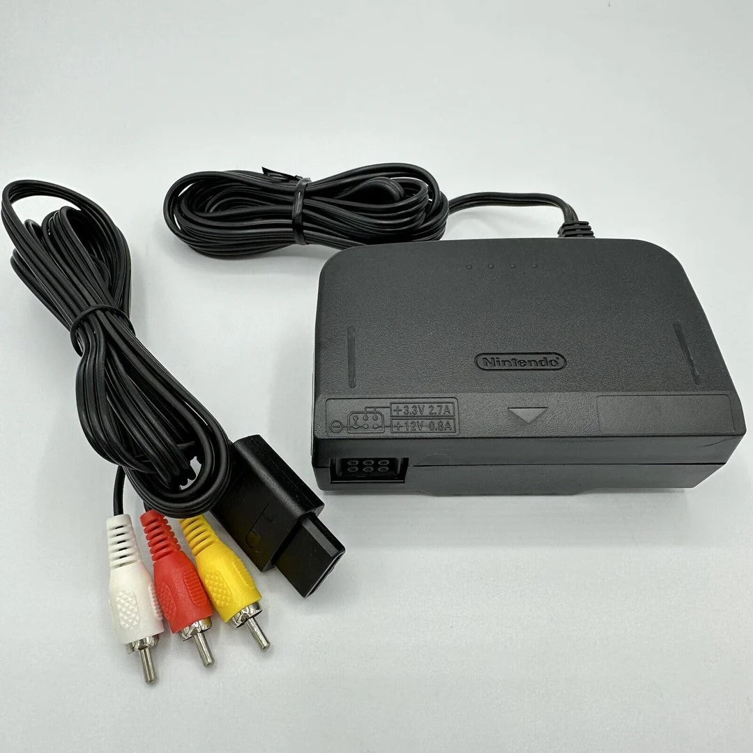 Nintendo 64 - AC Adapter & AV Cable Set