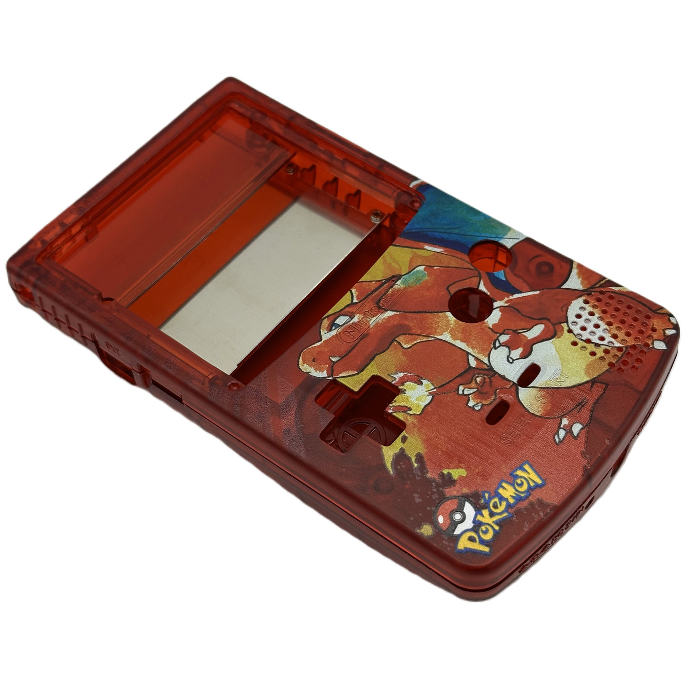 Game Boy Color - Retro Pixel 2.0 IPS Replacement UV Printed Shell - Charizard