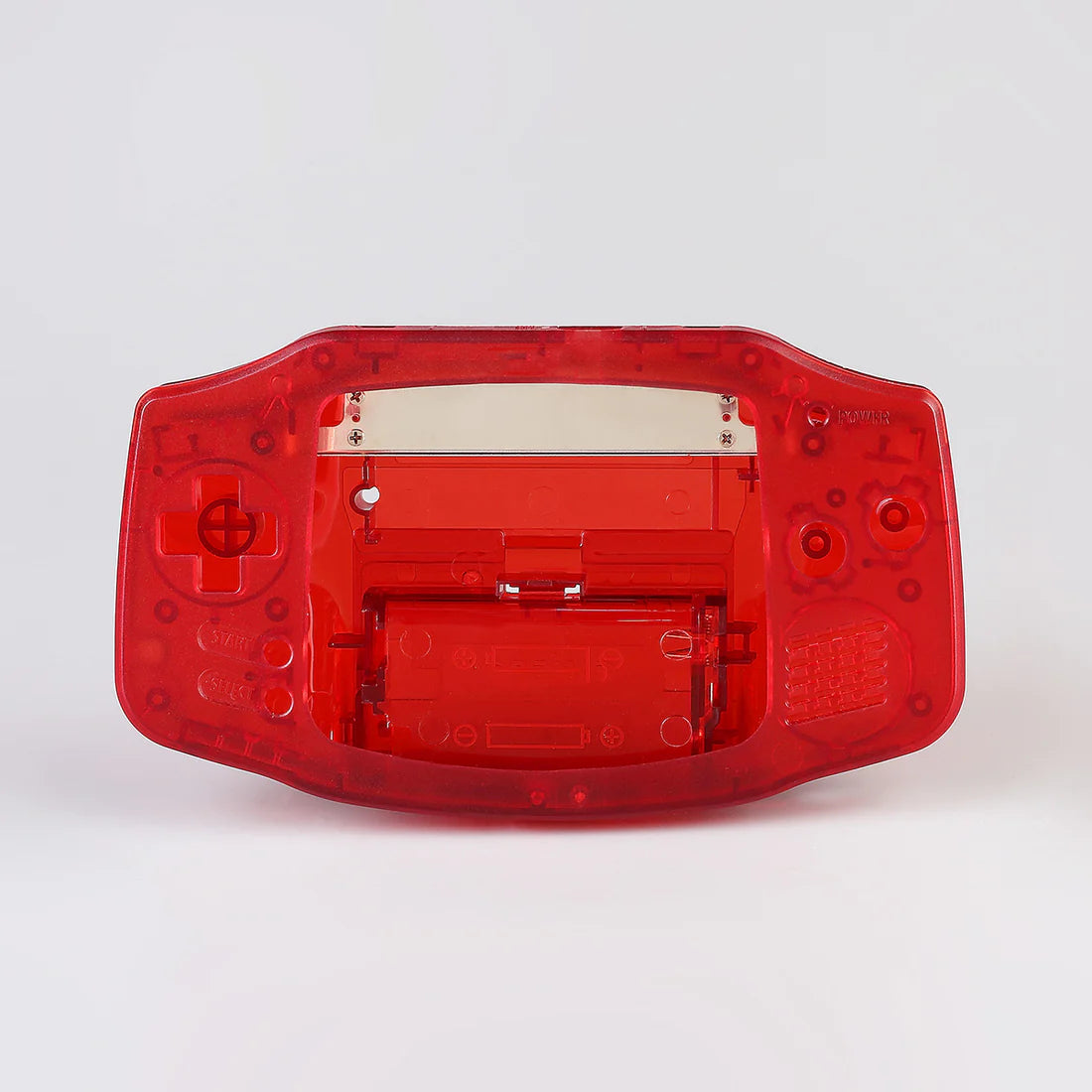 Game Boy Advance - Laminated IPS/ITA Shell - Clear Red - FunnyPlaying