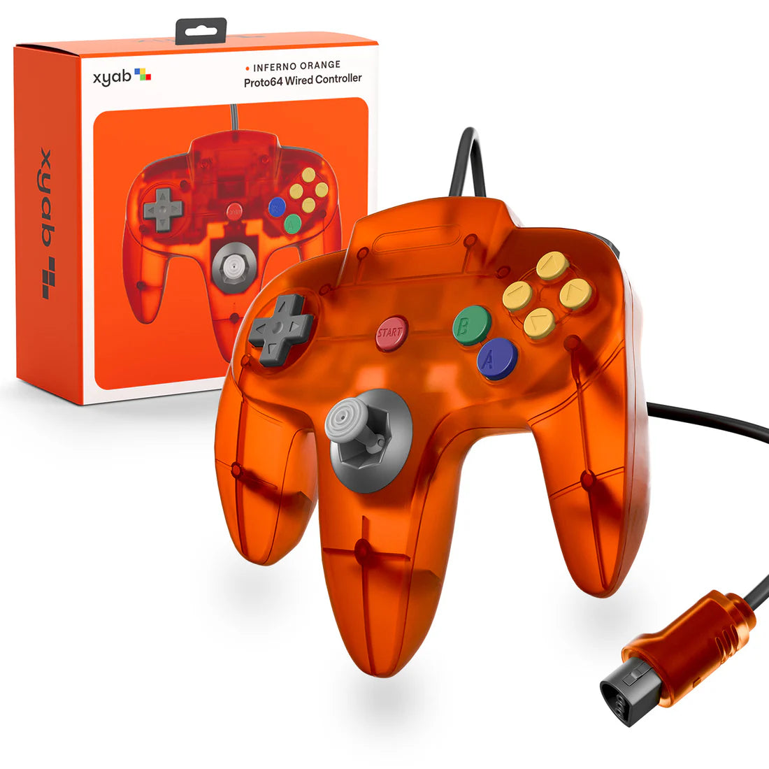 Nintendo 64 - Proto64 Controller - Fire Orange