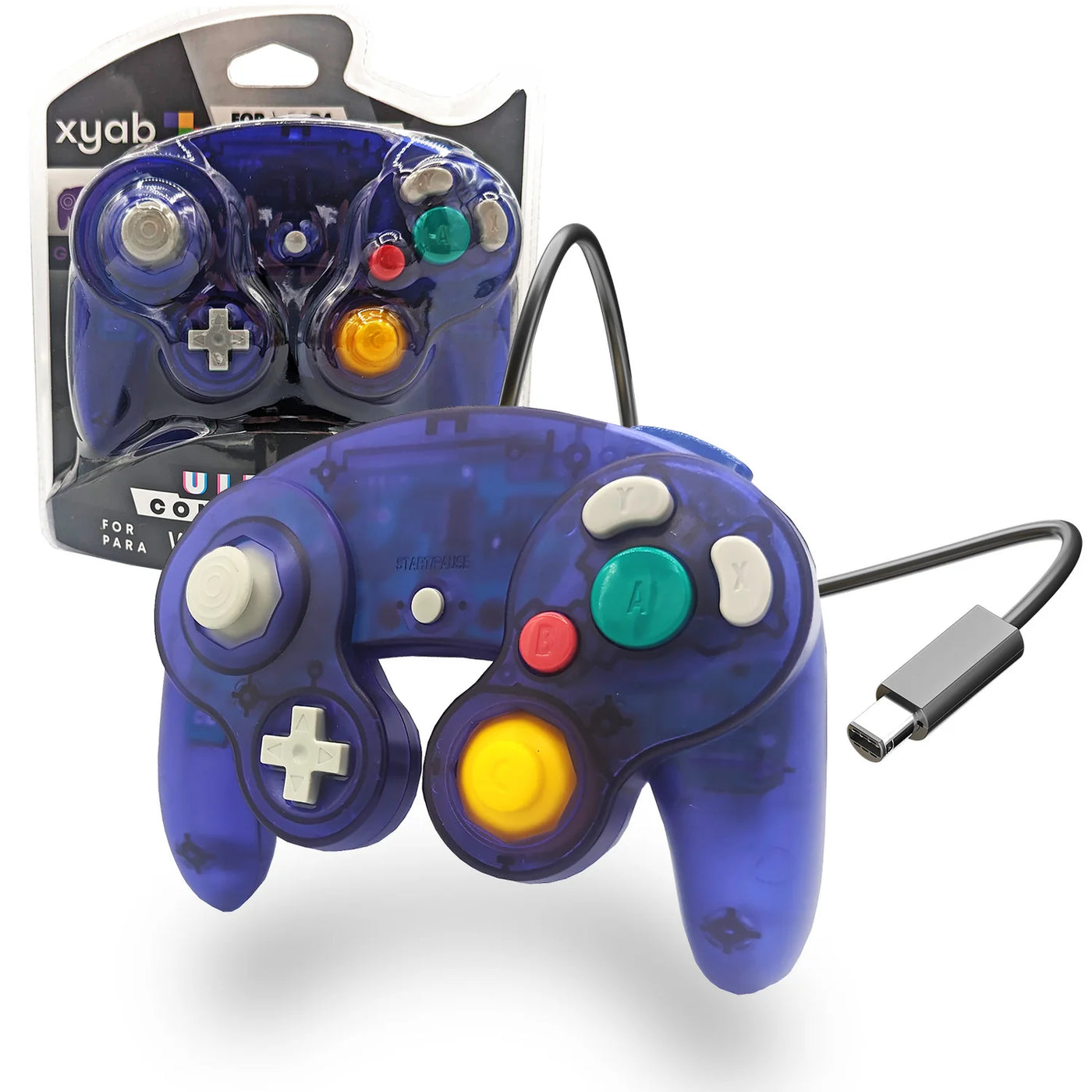 Nintendo GameCube - Wired Controller - Grape Purple