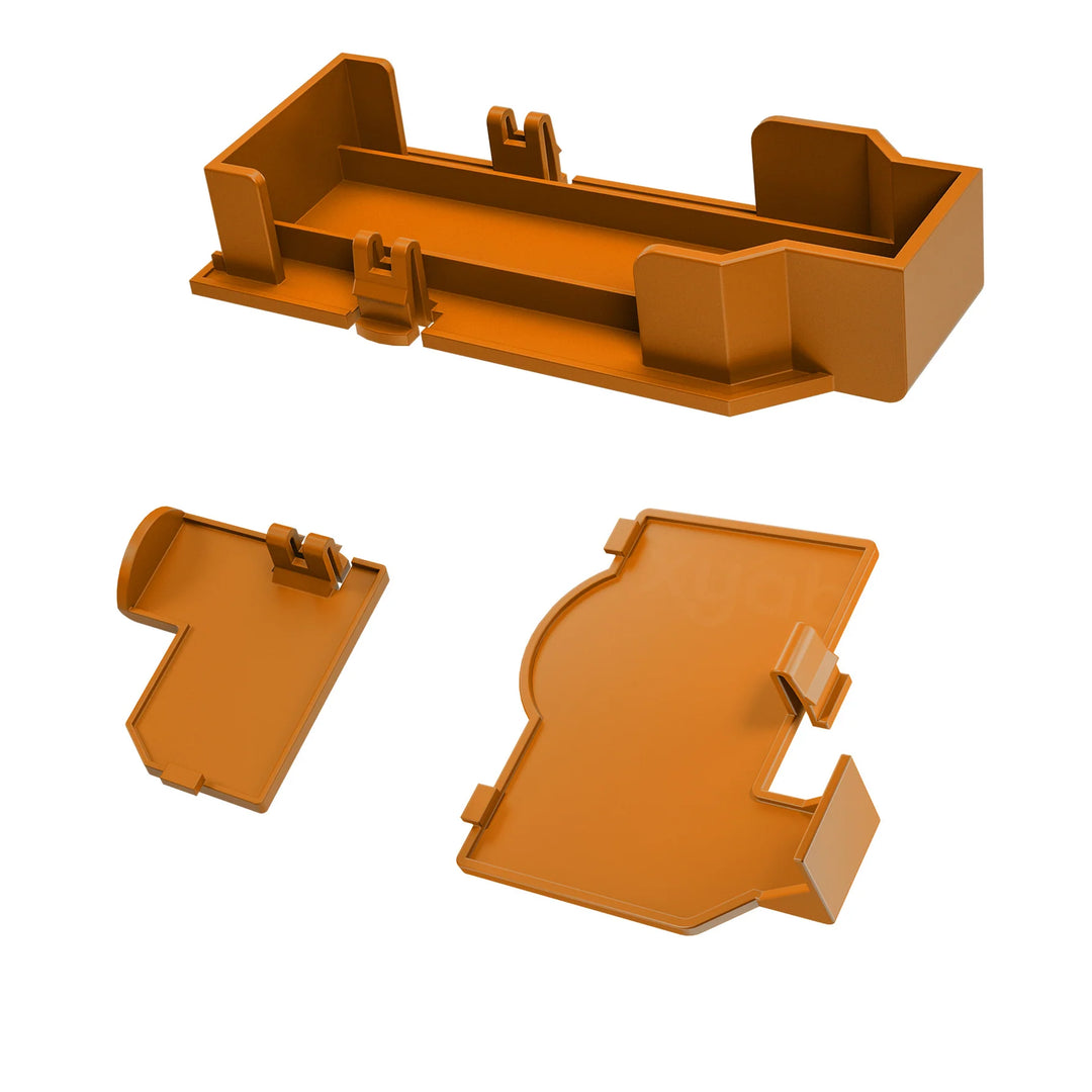 Nintendo GameCube - Replacement Port Covers - Orange Spice