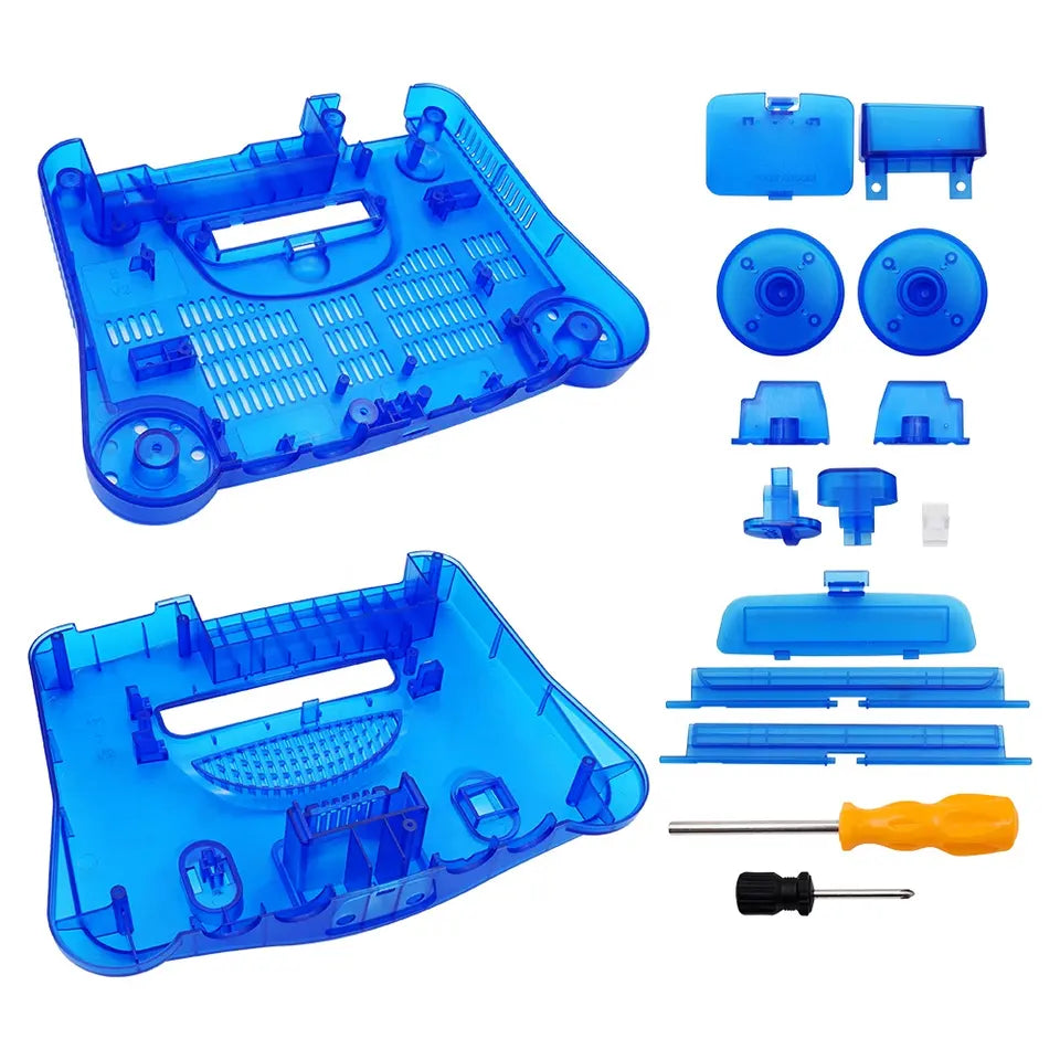 Throwback Shell Pictures Nintendo 64 - Ocean Blue Replacement Console Shell – Throwback Gaming
