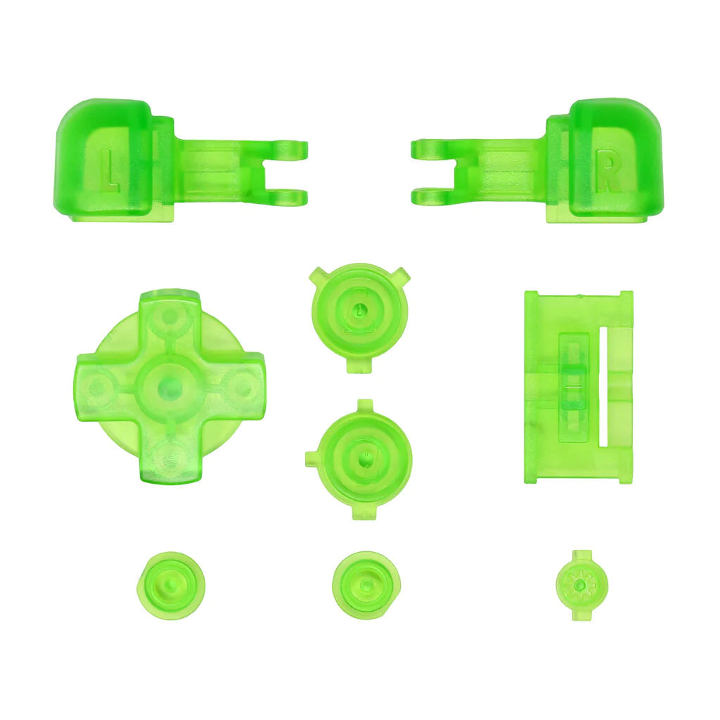Game Boy Advance SP Buttons - Transparent Green