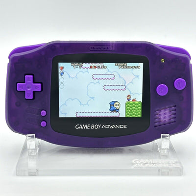 Game Boy Advance IPS V2 Console - Dark Transparent Purple