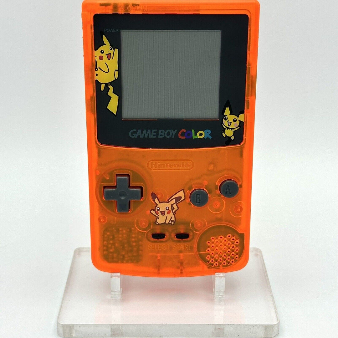 Gameboy Color Console Pikachu Game Boy Color Console - Orange Pikachu Edition – Throwback Gaming
