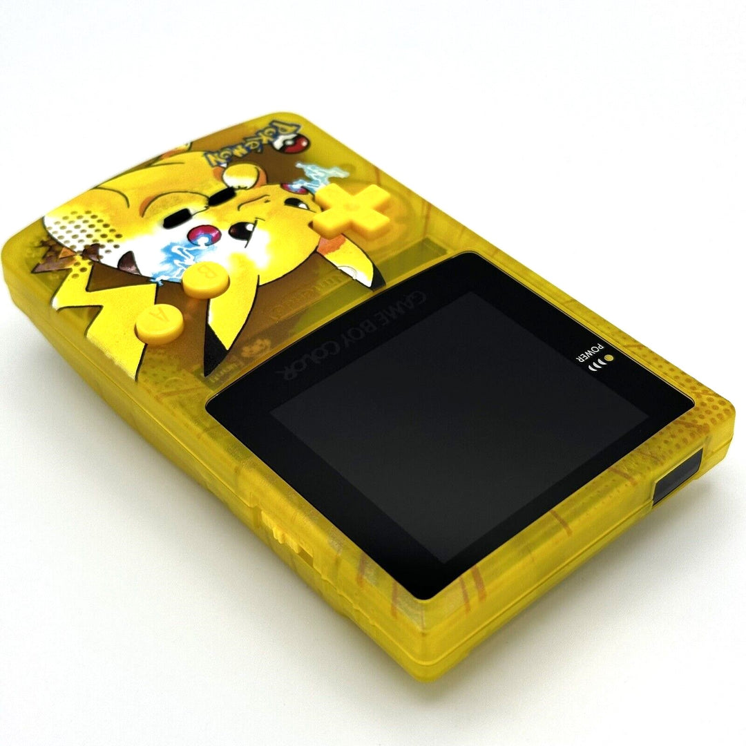 Gameboy Color Console Pikachu Game Boy Color IPS V2 Console - Pikachu Yellow Edition – Throwback Gaming