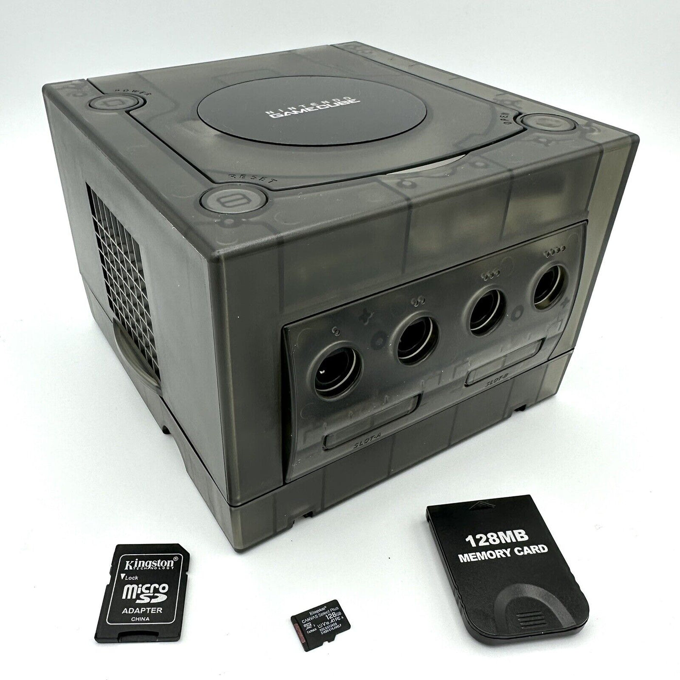 Nintendo GameCube Console - Transparent Smoke W/ PICOBOOT Mod DOL-001