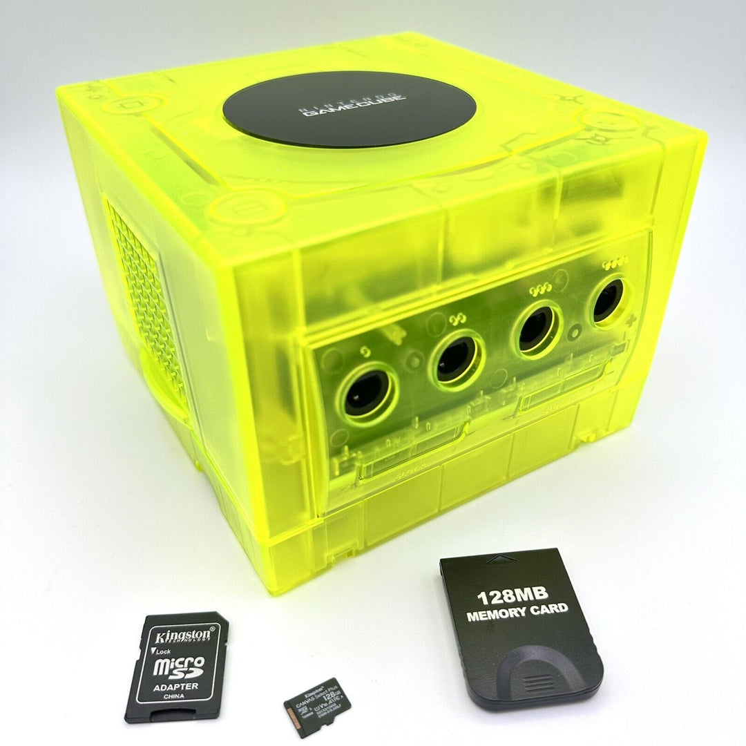 Nintendo GameCube Console - Extreme Green W/ PICOBOOT Mod DOL-001