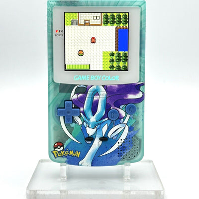 Game Boy Color IPS V2 Console - Suicune Crystal Edition