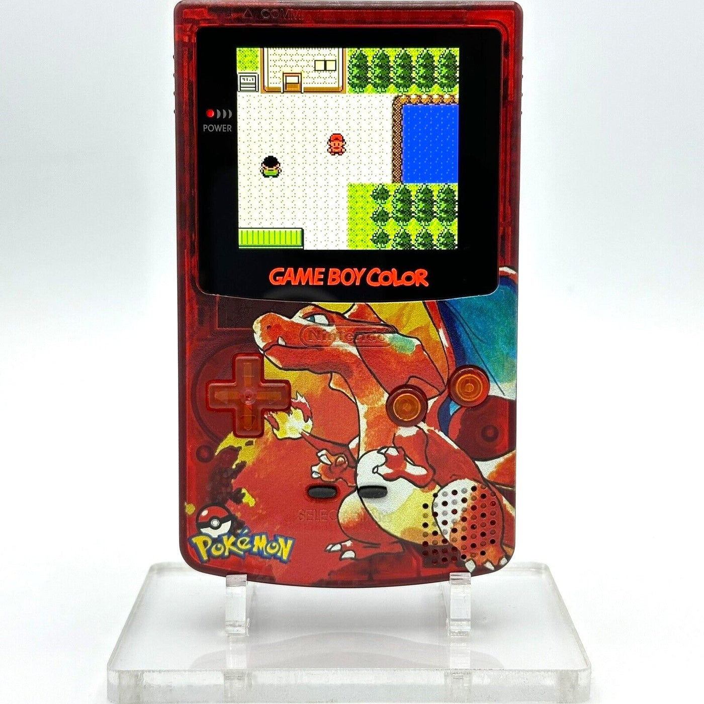 Game Boy Color IPS V2 Console - Charizard Red Edition