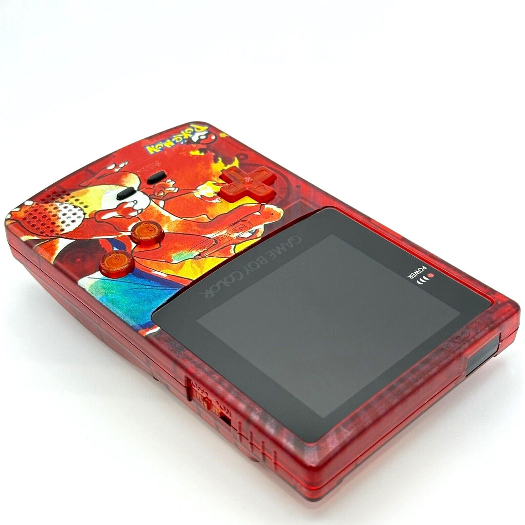 Game Boy Color IPS V2 Console - Charizard Red Edition