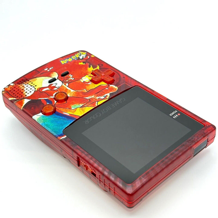 Game Boy Color IPS V2 Console - Charizard Red Edition