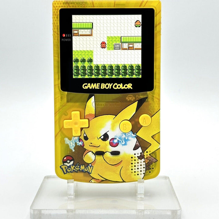 Gameboy Color Console Pikachu Game Boy Color IPS V2 Console - Pikachu Yellow Edition – Throwback Gaming