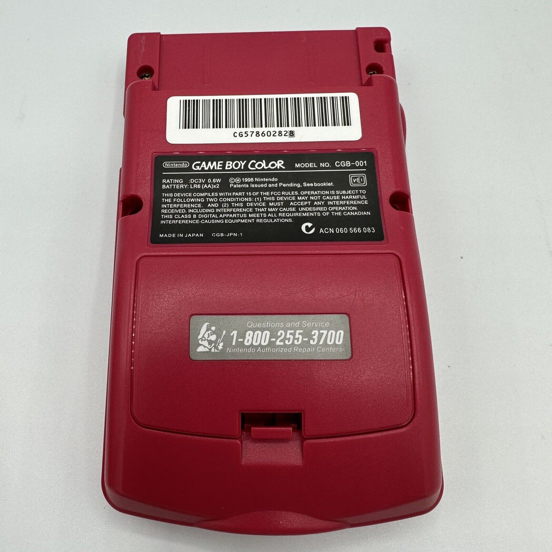 Game Boy Color Console - Red Berry - OEM Refurbished