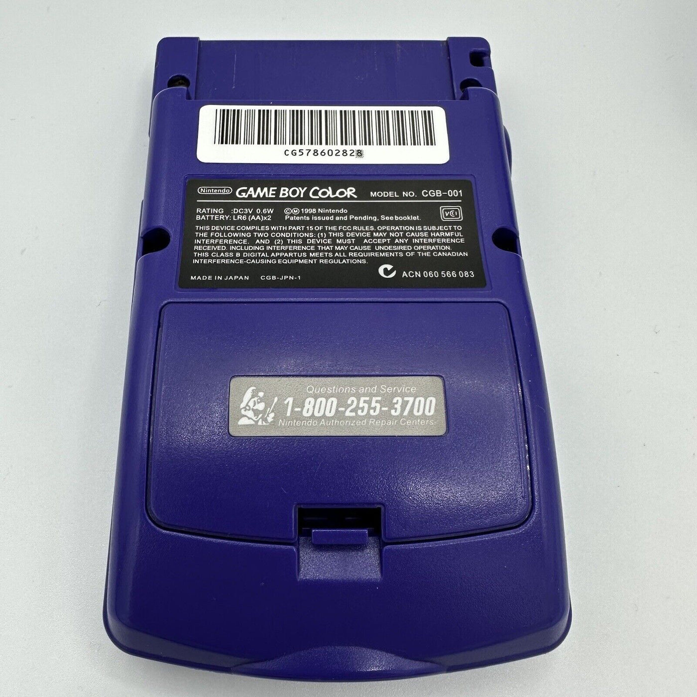 Game Boy Color Console - Grape Purple - OEM Refurbished